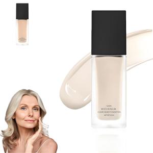 CC Cream foundation, Foundation for Women Over 60, Luxury Full Coverage, Soft Matte for Mature Skin, Smooth Skin & Long-Lasting Makeup-30ML (Ivory)
