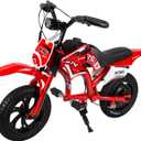 JKING Kids Motorcycle,C6 Kids Electric Dirt Bike,12-inch 160W brushless Motor,3-Speed LCD Display,10 MPH Top Speed,LED Brushless Controller + Moto Sound8 Miles Range,Red
