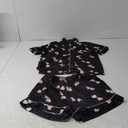 Women Valentines Pajamas Set Short-Sleeve Button Shirt and Shorts Matching Sets 2 Piece Loungewear, Size M
