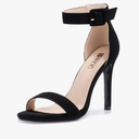 IDIFU Women's High Heels for Women Dressy Stiletto Heels Open Toe Heels Ankle Strap Heeled Sandals for Women on Wedding Party Homecoming 6