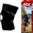 ACE Brand Adjustable Knee Brace with Side Stabilizers Provides Support & Compression to Arthritic and Painful Knee Joints