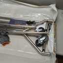 Upgraded 100% Stainless Steel Clothing Rack Load 760LBS, Heavy Duty Clothes Racks with Larger & Sturdy Wheel, Extendable & Adjustable Rolling Garment with Shelves for Hanging Portable Closet Rack (Silver)