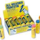 All-Weather Paintstik 61016- Livestock Marker, Highly Visible, Nontoxic Paint for Marking Animal Skin, Hide, Pelt, Wet & Dry- Ideal for Cattle Heat Detection, Fluorescent Green (12 Pk) Made in USA
