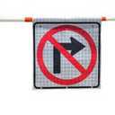 18"X18" Nonreflective Cone Bar Roll-Up Sign