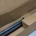 Ivilon Drapery Treatment Window Curtain Rod - Square Design 1 1/8 Rod. 48 to 86 Inch. Black
