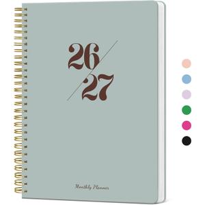 Monthly Planner 2026-2027, 2 Year Months Calendar Planner 2026-2027, Runs from January 2026 - December 2027, 7" x 10", 24 Months, Perfect for School Office Home Planning - Dusty Blue