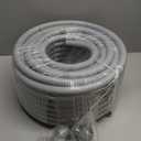 1/2inch 100ft Liquid-Tight Conduit and Connector Kit,Flexible Non-Metallic Liquid Tight Electrical Conduit Kit with 5 Straight and 3 90-Degree Connector Fittings,1/2 in. Dia