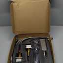 Bathroom Sink Faucet 3 Hole Brushed Nickel, Waterfall Bathroom Faucet with Pop Up Drain and cUPC Supply Line, 2 Handle Metal Widespread Faucet for Bathroom Vanity Sink