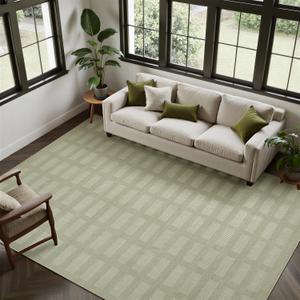 Washable Rugs 8x10 Area Rugs for Living Room,Ultra Soft Faux Wool Retro Carpets,Non Slip Backing,Durable Edge Binding,Stain Resistant,The Large Carpet for Bed Room,Dining Room,Office Decor