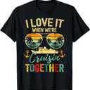 Cruise Squad 2026 Outfits Friends Family Couples Matching T-Shirt Pack of 2 Size S and M