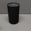 Yarra-Decor Bedside Lamp with USB Port - Touch Control Table Lamp for Bedroom 3 Way Dimmable Nightstand Lamp with Round Black Fabric Shade for Living Room, Dorm, Home Office (LED Bulb Included)