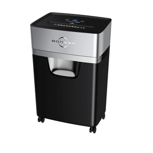BONSEN 16-Sheet Heavy Duty Paper Shredder for Office, 60-Minute Running Time Cross-Cut CD Shredder with 60dB Low-Noise, 5.3-Gallon Pull Out Bin, Anti-Jam & Quiet Shredder for Home Office (S3102)