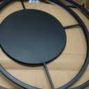 Round Garment Display Retail Rack, Floor-Standing Round Clothes Hanging Rack, Clothing Racks with Topper, Multi-Purpose Clothing Organizer for Boutique Retail Store Laundry Home (27.6"x 51.2", Black)