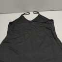 Marvmys Womens Cotton Sleeveless Nightgown Spaghetti Strap V Neck Full Slip Sleep Dress with Pockets (Small, Black)