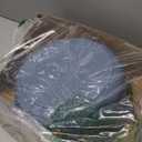 MUELLER HOME 6 Quart Enameled Cast Iron Pot Dutch Oven, Heavy-Duty, Oven-Safe up to 500 F & Across All Cooktops, Bread Pan with Lid & Knob, Cast Iron Cookware, Blue Kitchen Accessories, Mineral Blue