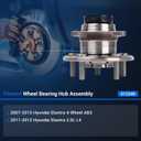 Autoround 512340 Rear Wheel Hub and Bearing Assembly fit for Hyundai Elantra 2007 2008 2009 2010 2011 2012, 5 Lugs w/ABS