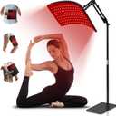 Red Light Therapy for Body, 2 in 1 Removable Red Light Pad or Combined with Stand, Infrared Light Therapy Lamp with Timer Control, 660nm 850nm for Elderly Athletes Fitness Pets (with Elastic Strap)