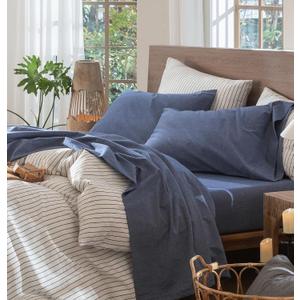 MooMee Sheet Set 100% Washed Cotton Linen-Like Extra Deep Pocket Twin
Relaxed Lived-in Texture. Soft, Breathable & Lightweight Comfort. 15–19" Extra Deep Pocket with All-around Elastic