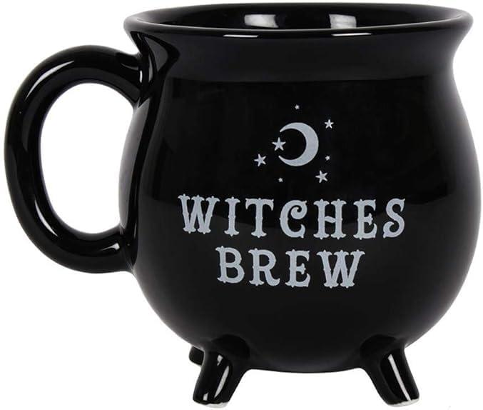 Witches Brew Black Ceramic Cauldron Mug