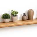 Fun Memories 55 Inch Wood Floating Shelves, Natural Elm Wood Floating Shelf for Wall, 8 Inch Deep Wall Shelves for Home Storage & Display, Deep Rustic Wooden Shelves for Living Room, Bedroom, Kitchen