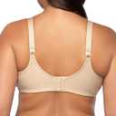 Vanity Fair Women's Full Figure Beauty Back Smoothing Bra, 4 Way Stretch Fabric, Lightly Lined Cups up to H (Beige, M) 38DD