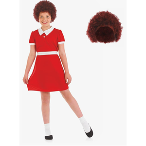 Fun Shack Annie Kids Costume - Orphan Movie Costume for Girls , Size L