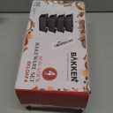 Bakken- Swiss Loaf Pan Set 4-Piece - Deluxe Nonstick Carbon Steel Bakeware for Perfect Bread and Cakes  Dishwasher Safe, Premium Pans for Home Baking (Gray)