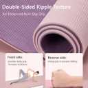 KEEP Yoga Mat 7mm Thick Non Slip - Extra Cushion TPE Exercise Mat for Home Workout & Pilates, Eco Friendly Knee Protection, 72"x24" Large Fitness Mat with Carrying Strap