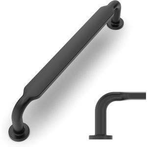 Amerdeco 10 Pack Matte Black Cabinet Pulls 5 Inch(128mm) Hole Centers Kitchen Cabinet Handles Solid Zinc Alloy Cabinet Hardware Drawer Pulls ZH0051