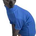 Sphynx Cats Shirt Cat Turtleneck Cotton Sweater Pullover Kitten T-Shirts with Sleeves Cat Pajamas Jumpsuit for Sphynx Cornish Rex, Devon Rex, Peterbald (Small, Deep Blue)