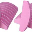 20 PCs Nail Buffers, Double Sided Nail Files Buffer Blocks 100/180 Grit Portable Washable Sanding Buffing File Arc Shape (Pink)