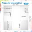 4 x 2 Pcs Clear Covers for Hobonichi Weeks, 8 x 7.6 Inches Transparent Plastic Planner Cover Protector Waterproof and Dust-Proof Notebook Protective Sleeve for Weeks Accessories