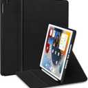 Case for iPad 9th Generation(2021)/ 2020 iPad 8th Generation/ 2019 iPad 7th Generation, [Corner Protection] Multi-Angle Viewing Stand 10.2 Inch iPad Case Covers with Auto Sleep Wake (Black)