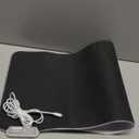 Tilted Nation Bone White Gaming Mouse Pad RGB - Large LED Mousepad - LED Desk mat with 8 Adjustable Light Modes - Non Slip Rubber Base, Easy to Clean Water Proof Surface Mat for Keyboard and Mouse