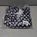 Star Vixen Womens Ss Ballerina Wrap Dress (4X, Navy/White Dot)