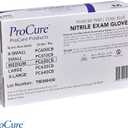 ProCure [200 Count] Disposable Nitrile Gloves - Latex Free, Powder Free Medical Exam Gloves (Blue, M)