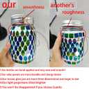 Mosaic Lights Solar Outdoor Hanging Lanterns, Garden Decor Christmas Gifts for Women Mom Grandma Halloween Decor Lights, Outdoor Waterproof Lights, Garden,Patio,Pathway & Yard Décor
