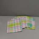 DII Cotton Plaid Napkin Set Machine Washable, 20x20, Spring Time, 6 Count