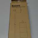 Kitsure Toilet Paper Holder Free Standing - Large Capacity Toilet Paper Holder for 4 Rolls, Rustproof Toilet Paper Stand with Non-Slip Stable Base, Silver, Medium (Medium - 1 Pack)