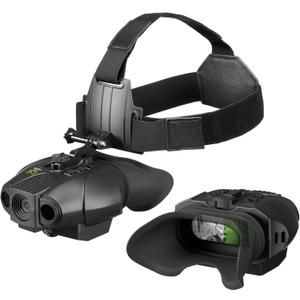 Night Vision Goggles - Nightfox Swift 2 Pro NVG Goggles, Head or Helmet Mounted, Wide FOV, 1x Magnification NVGs, 1080p Video Recording, Stealth Infrared 940nm IR, Tactical Digital NODs for Airsoft