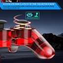 Degulan Wireless Controller Compatible with PS-2 Console, Remote Gamepad for Play 2 (ClearRed and ClearBlue)