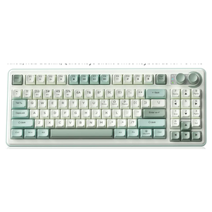 SOLAKAKA SK90-75% Wireless Keyboard, Cute Creamy Gaming Keyboard with Number Pad, Tri-Mode BT5.0/2.4G/USB-C, Media Knob, RGB Backlit, Quiet Keys Silent Office Keyboards for PC MAC