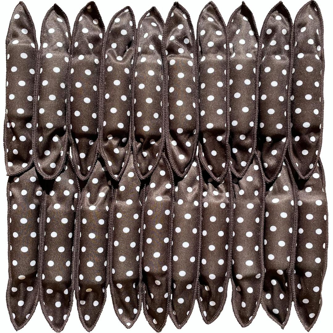 Aimin Heatless Curlers, Soft Overnight Foam Rollers for Long Hair, No Heat Satin Sponge Curlers (40 pcs, black)