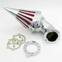 Motorcycle Spike Air Cleaner Intake filter Kit For Harley CV EVO Custom Sportster XL Carburetors Custom Bike Chrome
