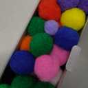 Adeweave 1000 Assorted Pom poms  Soft and Fluffy Craft Pom Pom Balls  Multicolor Craft Supplies Pompoms for Arts and Crafts in a Reusable Box, Large Puff Ball Ideal for DIY and School Activities