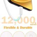 4 Pack [Apple MFi Certified] Apple Charging Cables 10ft, iPhone Chargers Lightning Cable 10 Foot, Fast iPhone Charging Cord for iPhone 12/11/11Pro/11Max/ X/XS/XR/XS Max/8/7, ipad(Yellow)