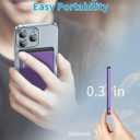 ZBF Wireless Portable Charger,5000mAh Slim Magnetic Power Bank Phone Charger with USB-C Cable, PD 20W Fast Charging Mag-Safe Battery Pack Travel Charger for Phone 17 16 15 14 13 Pro Max(Purple)