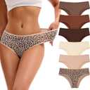 INNERSY Women's Underwear Cheeky Hipster Panties Breathable Cotton Panty 6-Pack (Medium, Milaed)