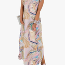 SAMPEEL Summer Dresses Maxi Dress Vacation Beach Sundresses 2025 with Pockets, XXL