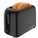 OVENTE Electric 2 Slice Toaster Machine with 6Shade Browning Selector Setting, Compact Design and Removable Crumb Tray, 700W Power Perfect for Toasting Bread, Thin Bagels and Waffles, Black TP2210B